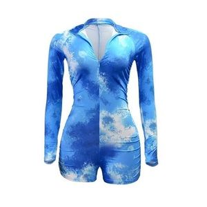 Tye dye romper for women